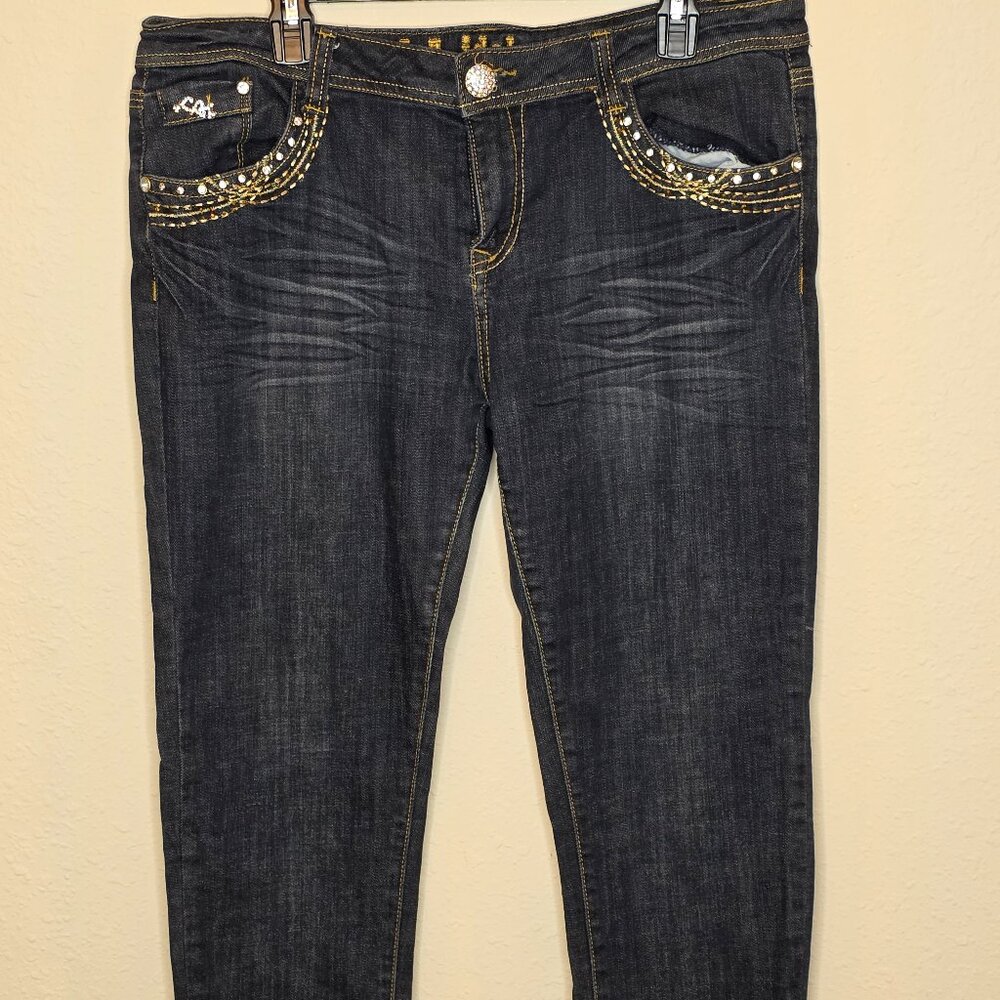 L.A. Idol Women's Straight Leg denim jeans, Size 15
